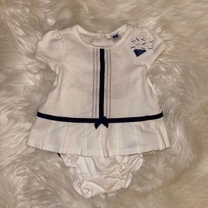 Janie and Jack Pleated Skirt bodysuit